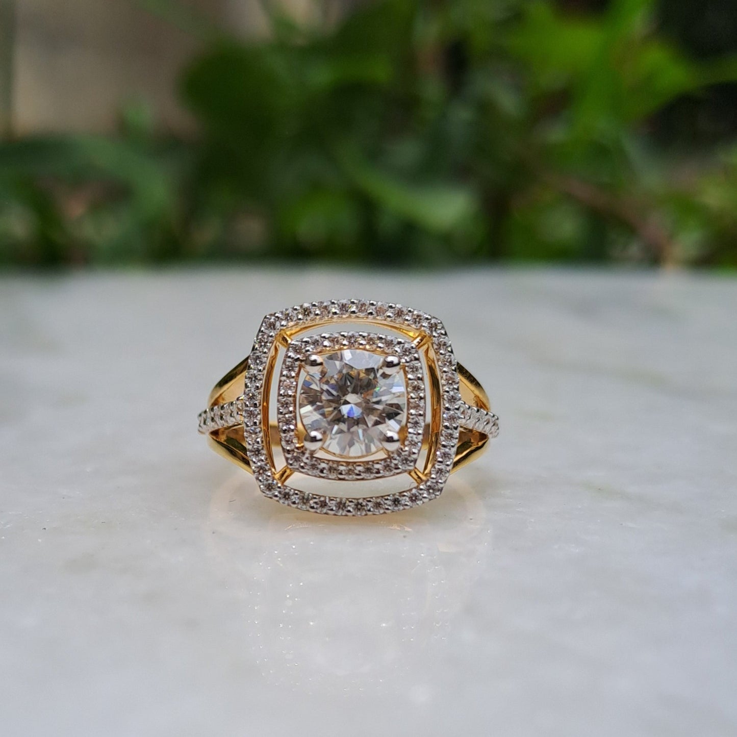 Moissanite Diamond Ring