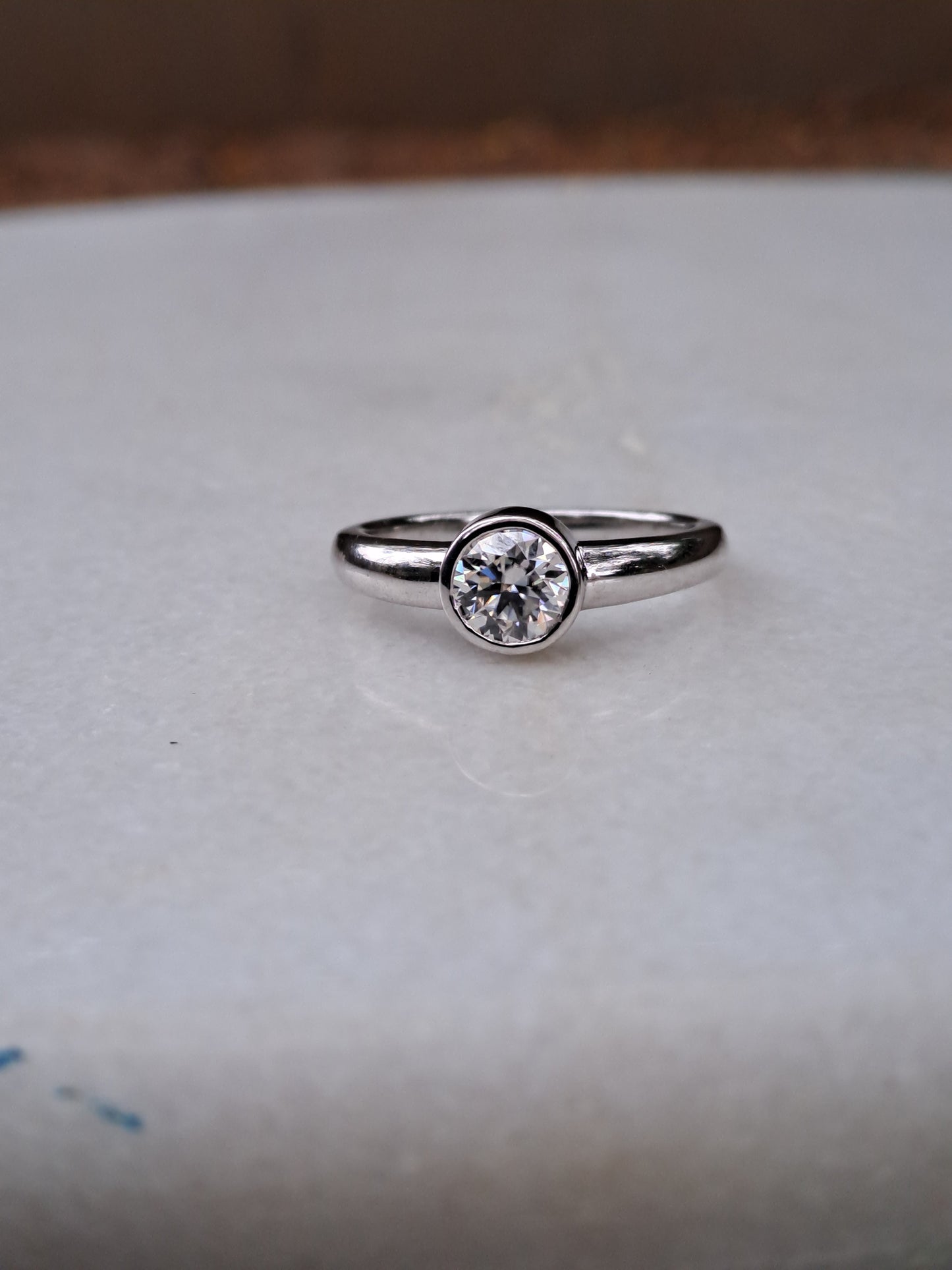 The Gretta Ring Moissanite diamond