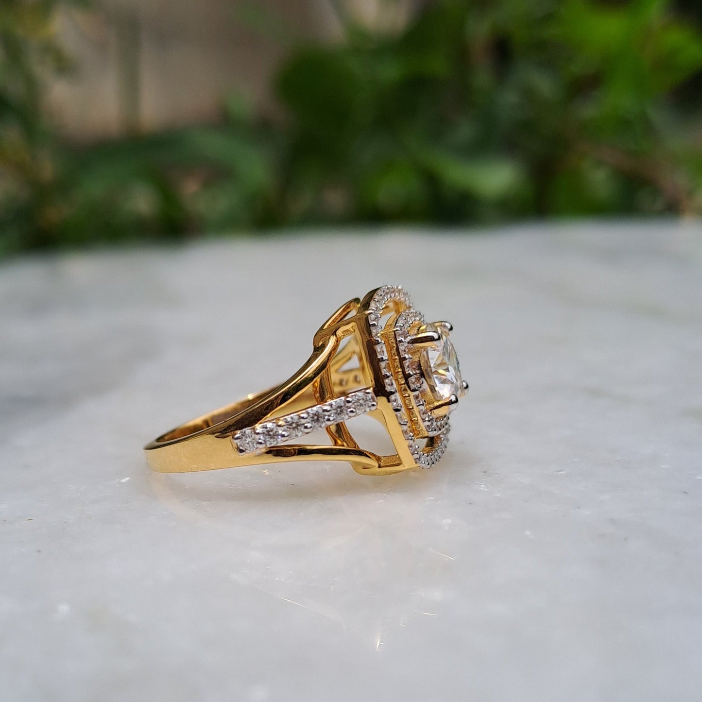 Moissanite Diamond Ring