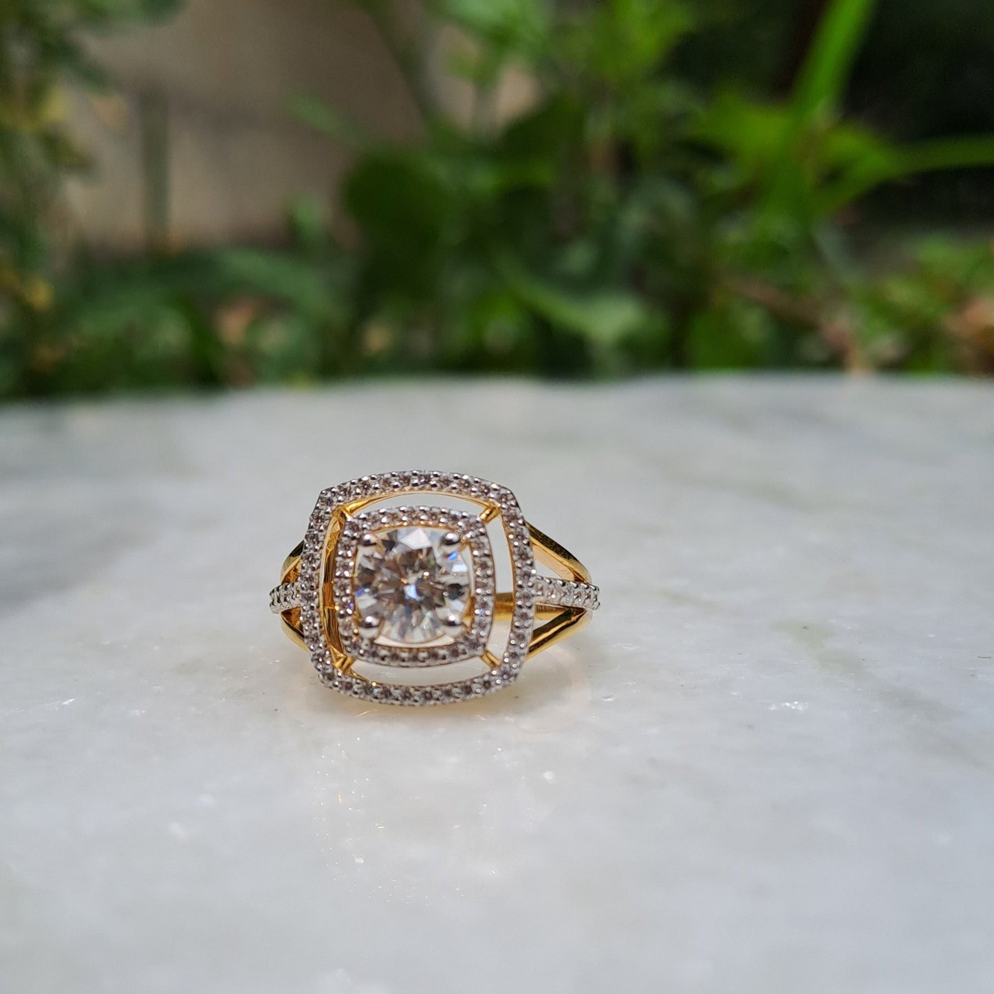 Moissanite Diamond Ring