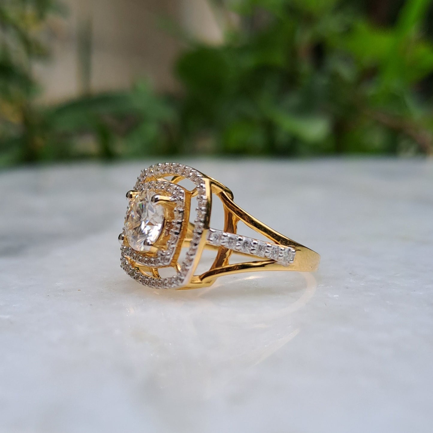 Moissanite Diamond Ring