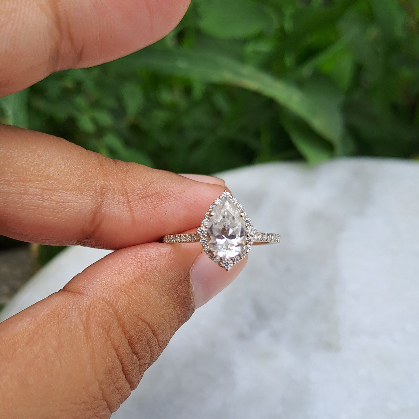 Moissanite Diamond Ring
