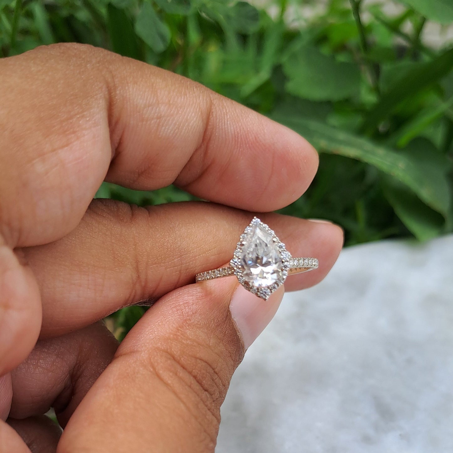 Moissanite Diamond Ring