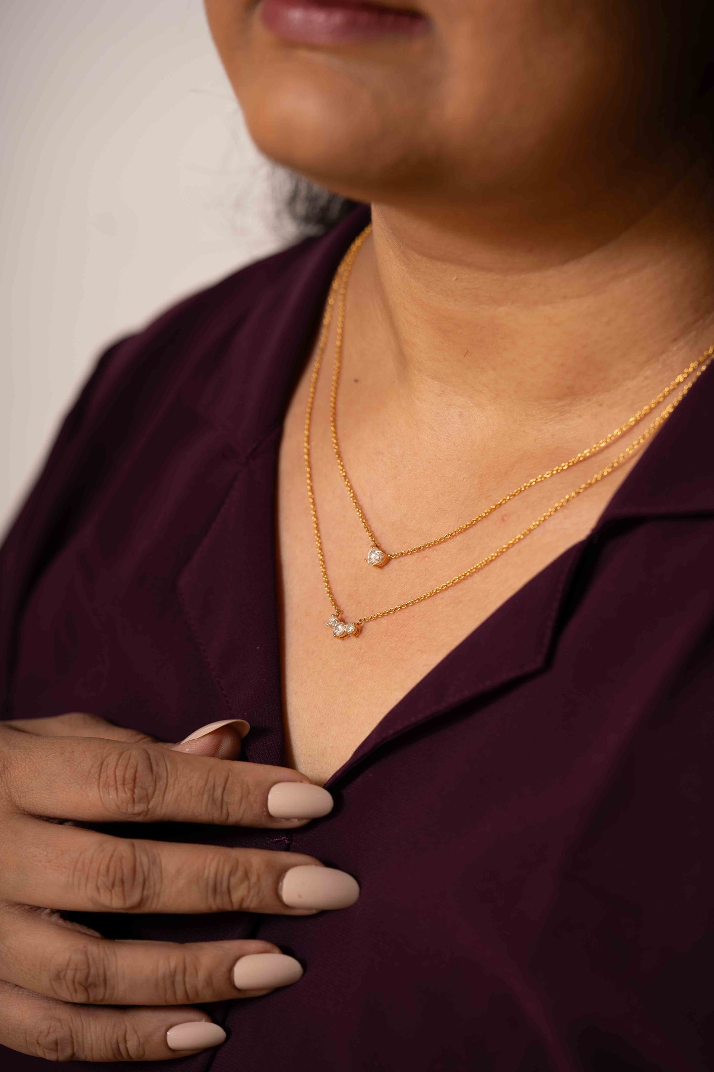 Heart Stackable Necklace (Next Day Ship)