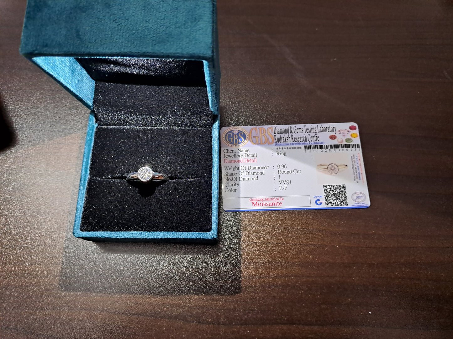 The Gretta Ring Moissanite diamond