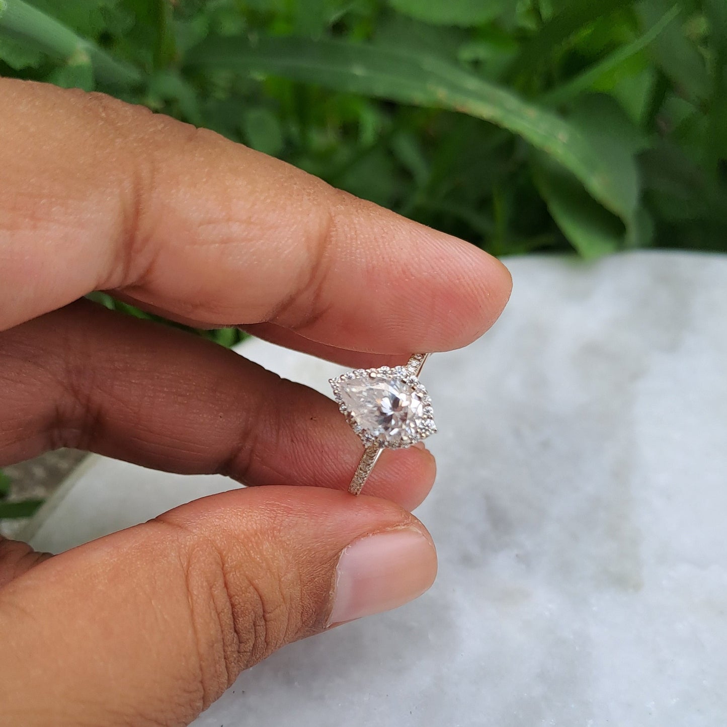 Moissanite Diamond Ring
