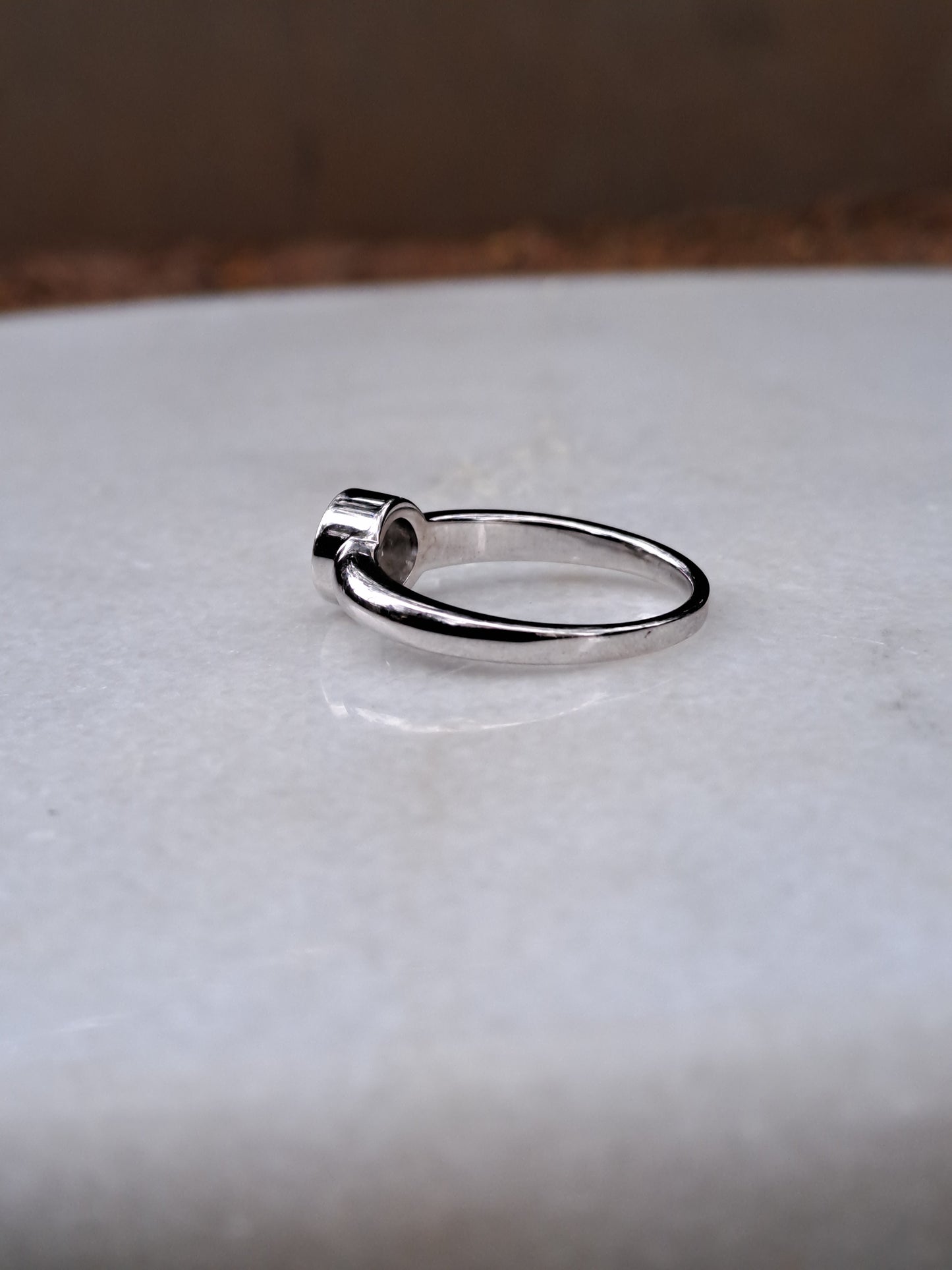 The Gretta Ring Moissanite diamond