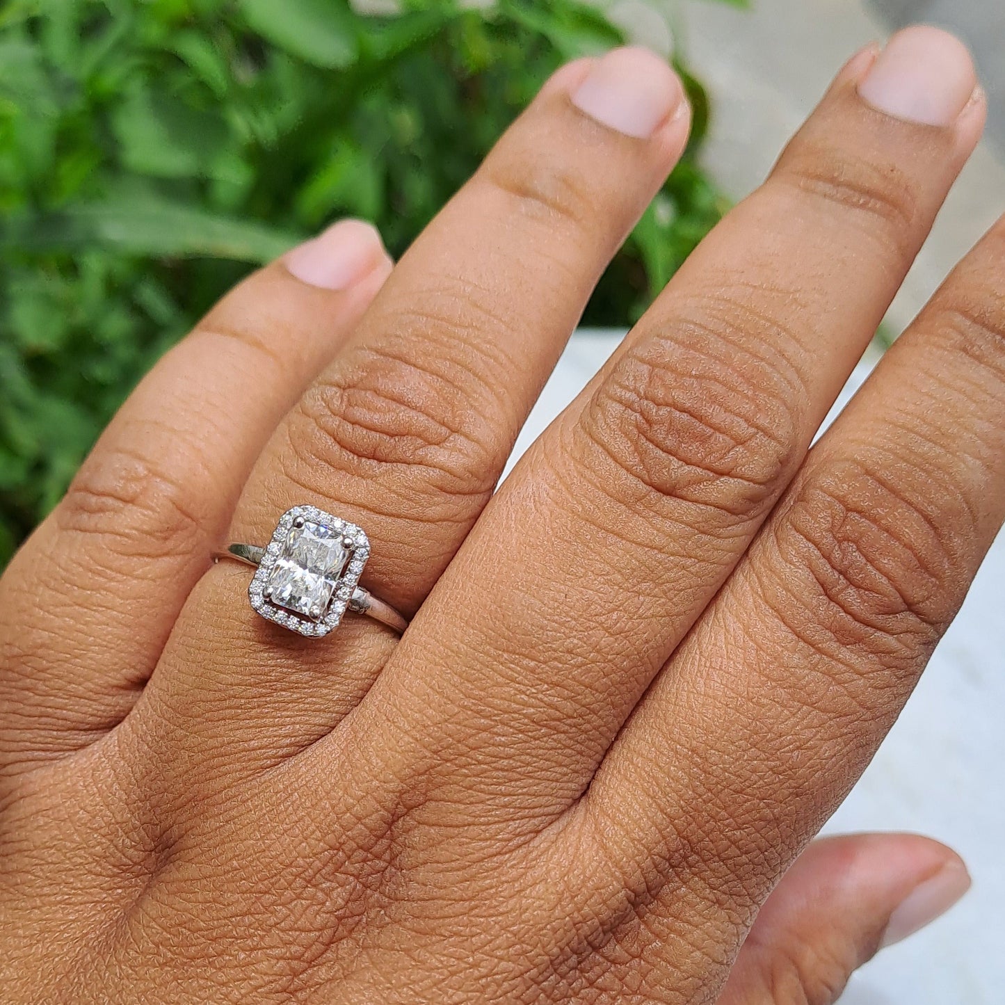 Moissanite Diamond Ring