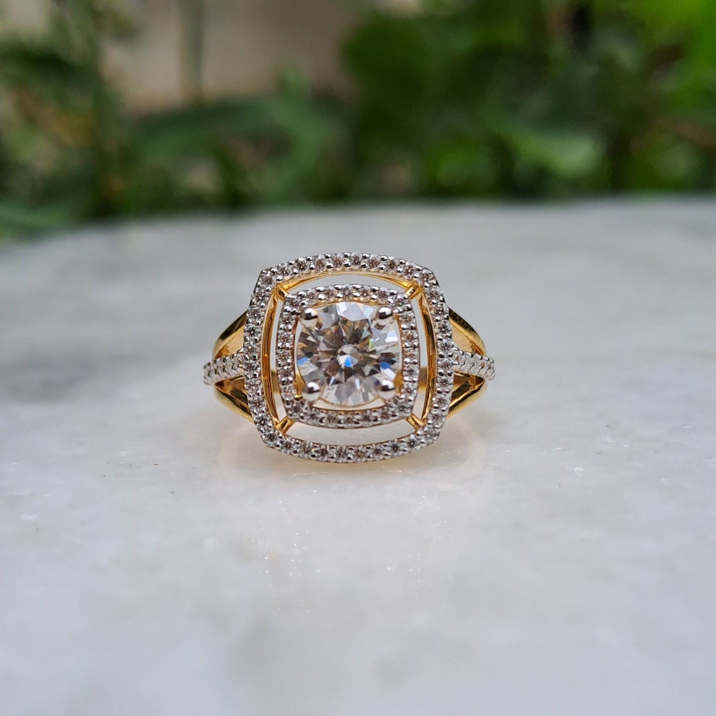Moissanite Diamond Ring