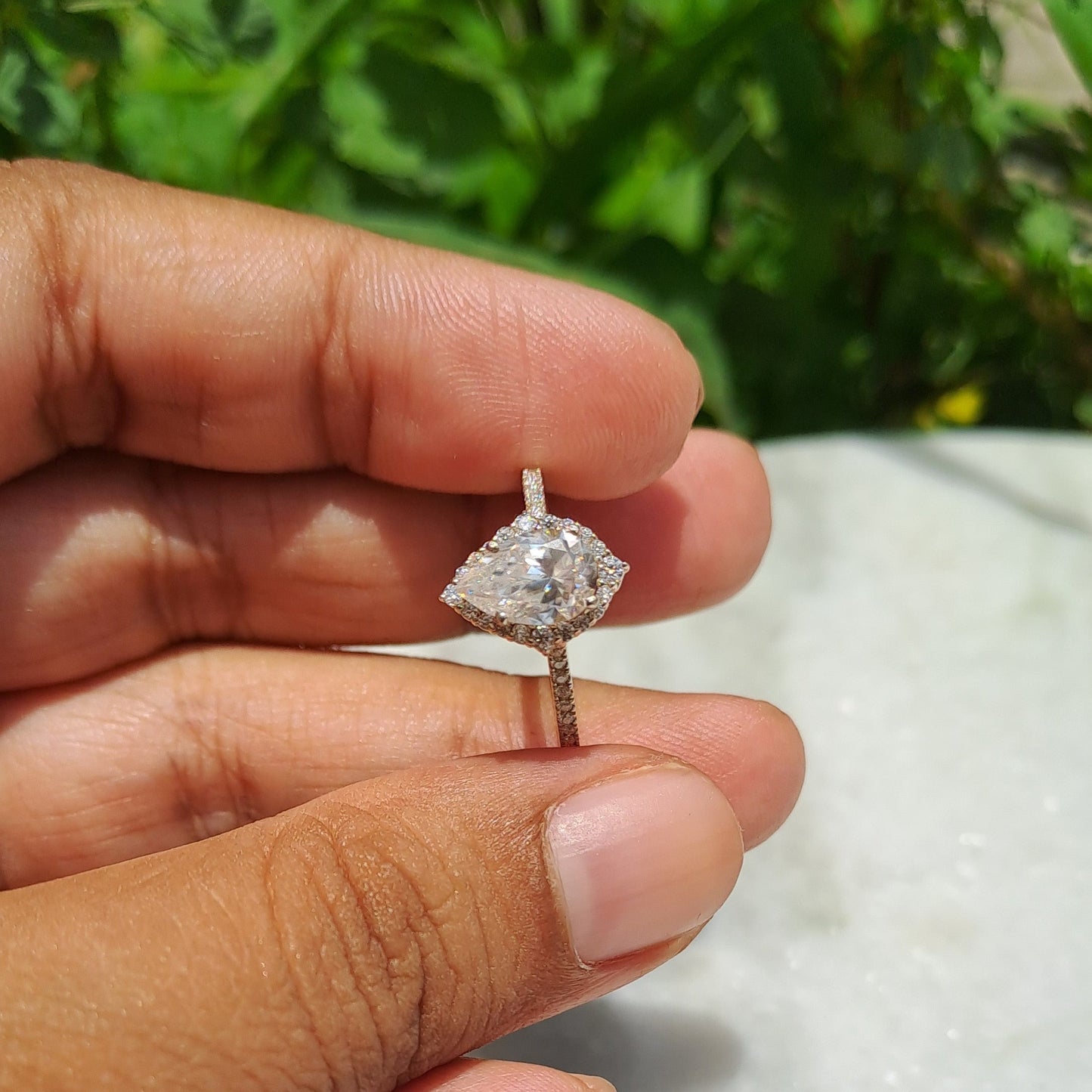 Moissanite Diamond Ring