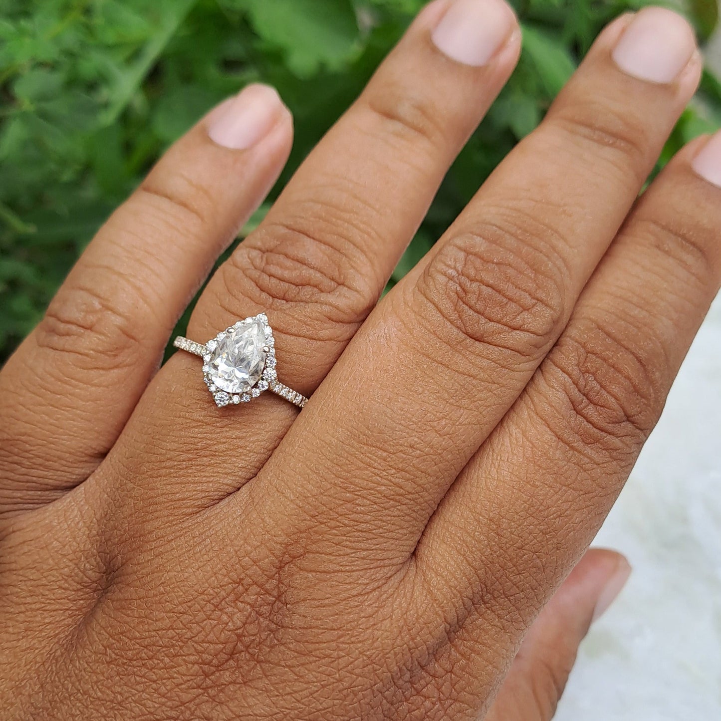Moissanite Diamond Ring