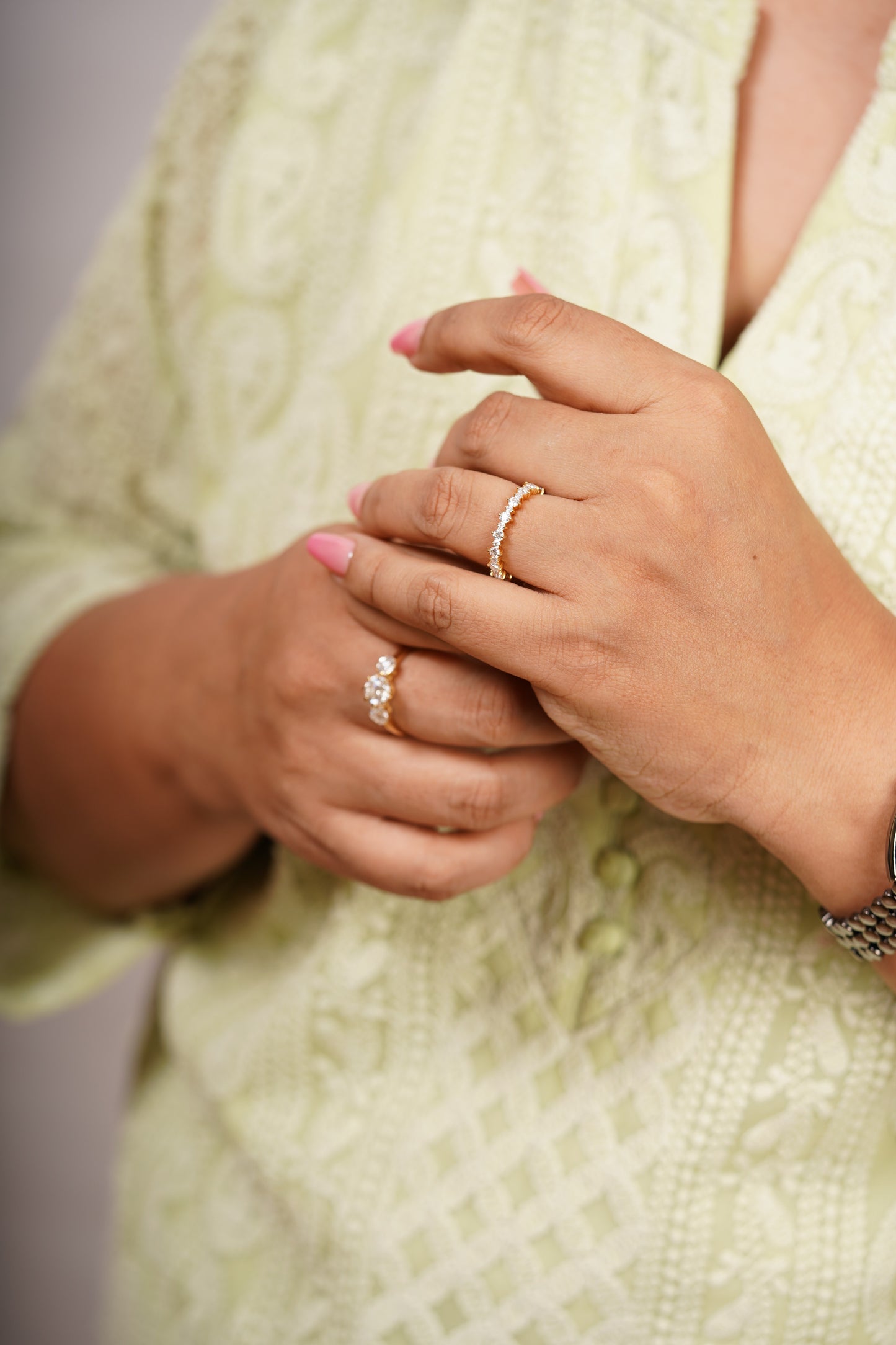 Beleze Three Fourth Eternity Band by Vai Ra