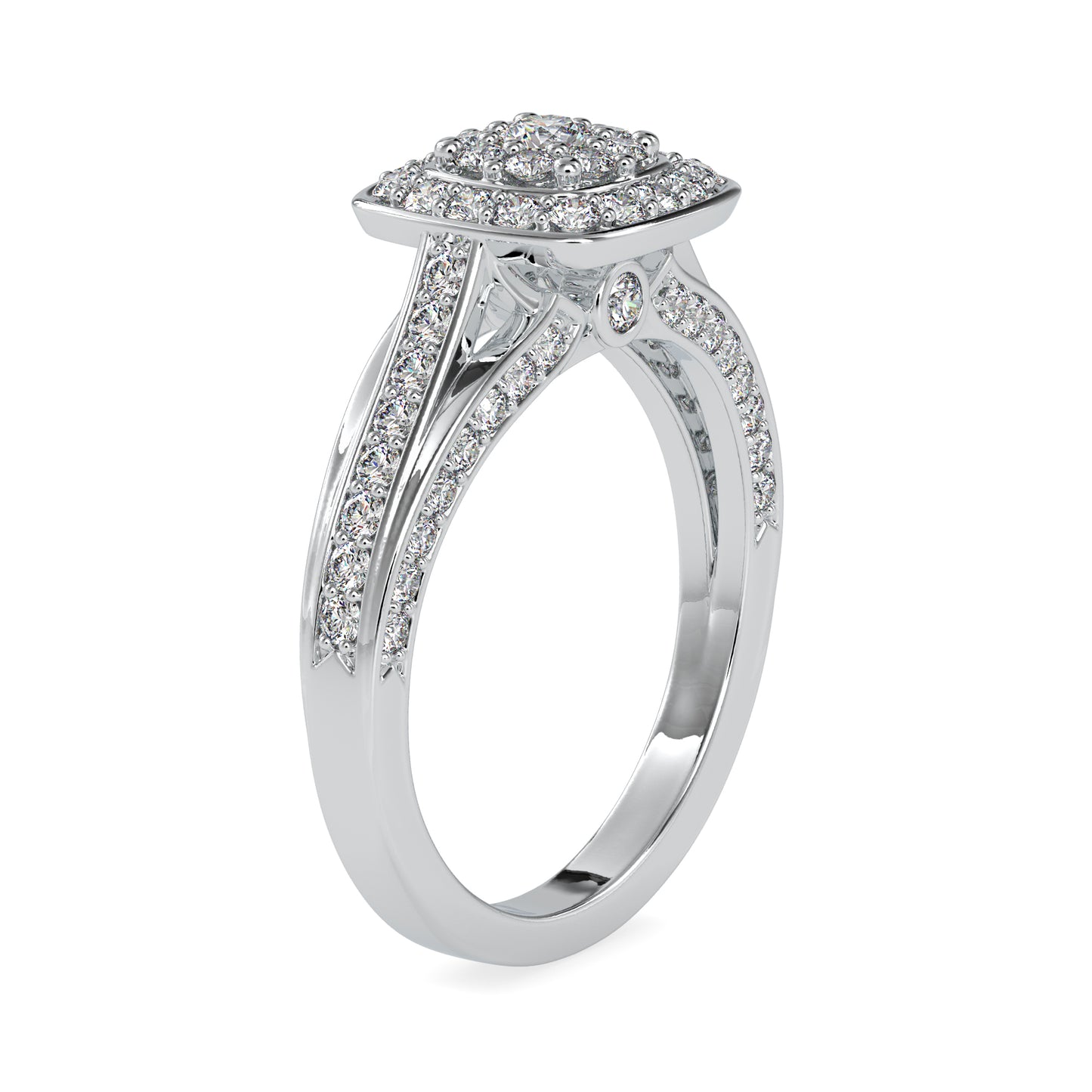 Moissanite Earrings in gold and sterling silver 925