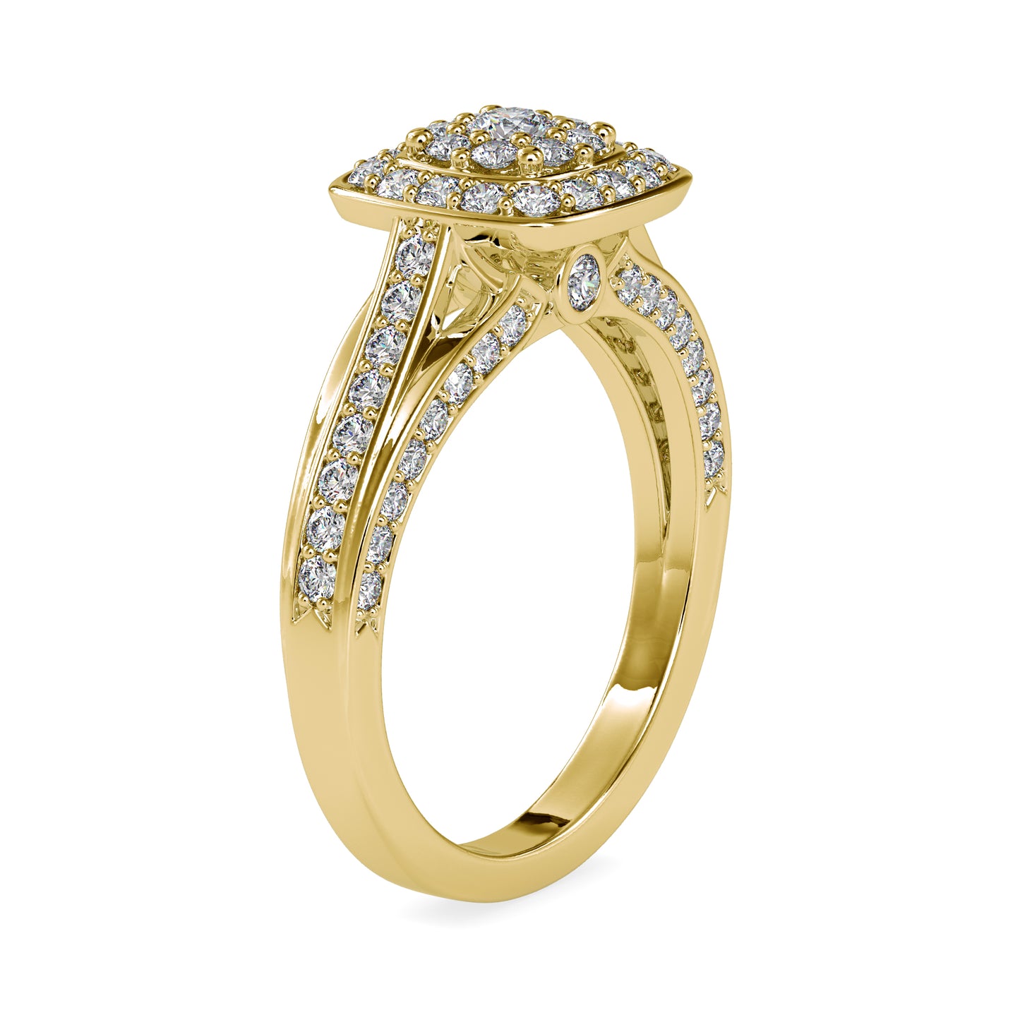 Moissanite Earrings in gold and sterling silver 925