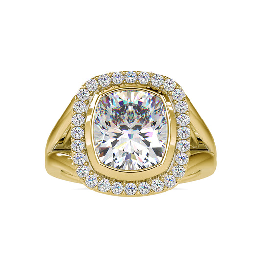 Mia Moissanite diamond Halo Ring - 6.26 Ct