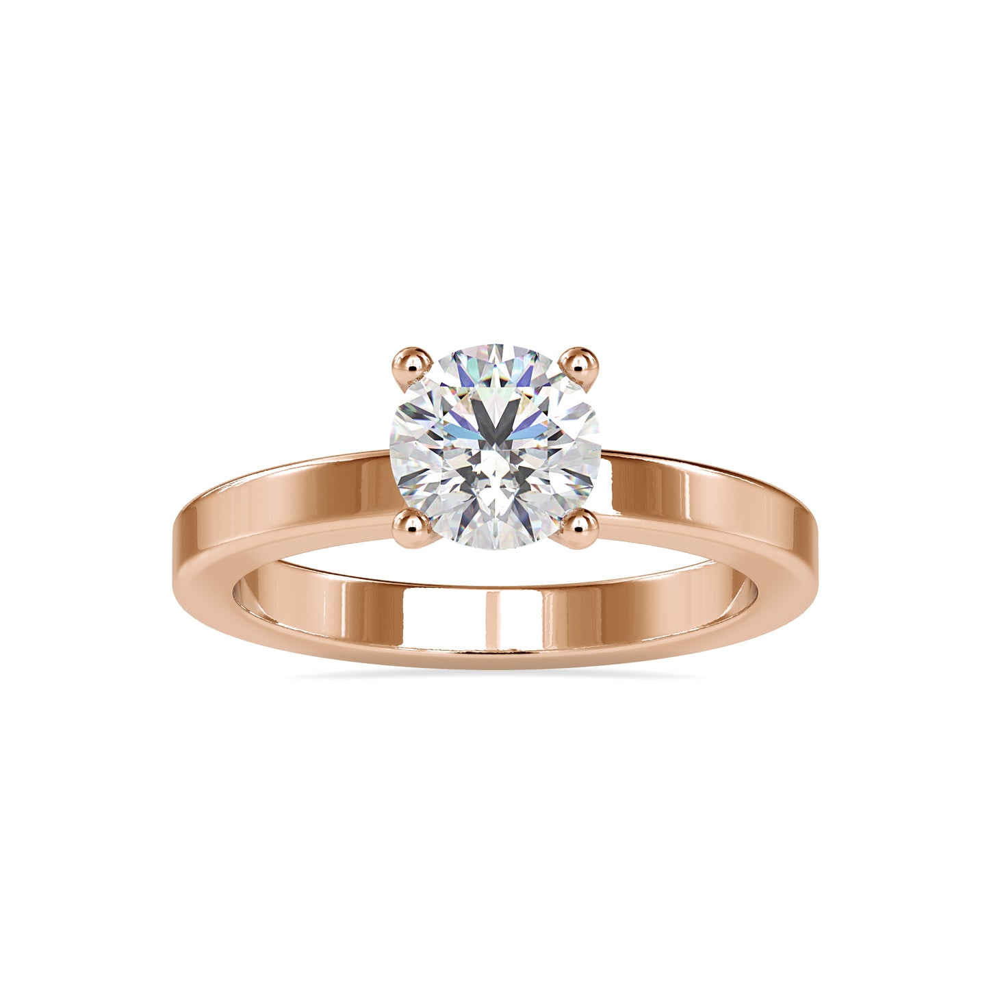 The Lumes Solitaire Ring-Vaira Moissanite Diamond