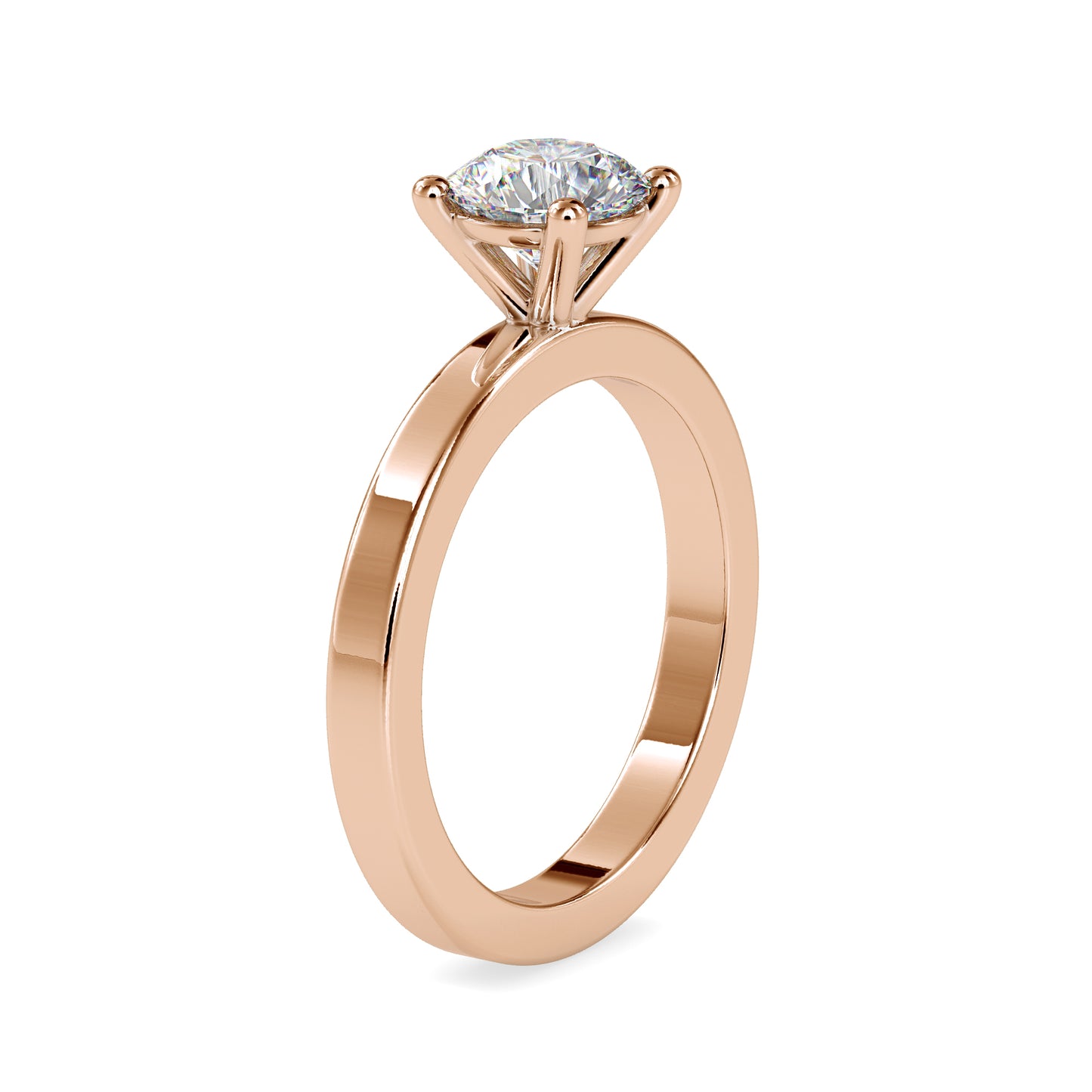 The Lumes Solitaire Ring-Vaira Moissanite Diamond