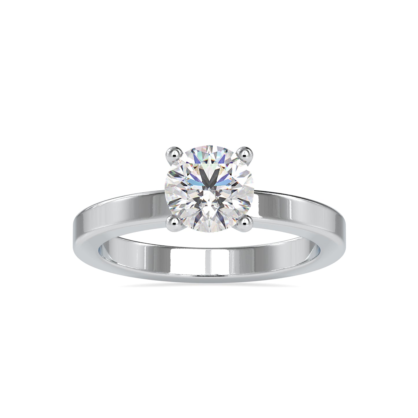The Lumes Solitaire Ring-Vaira Moissanite Diamond