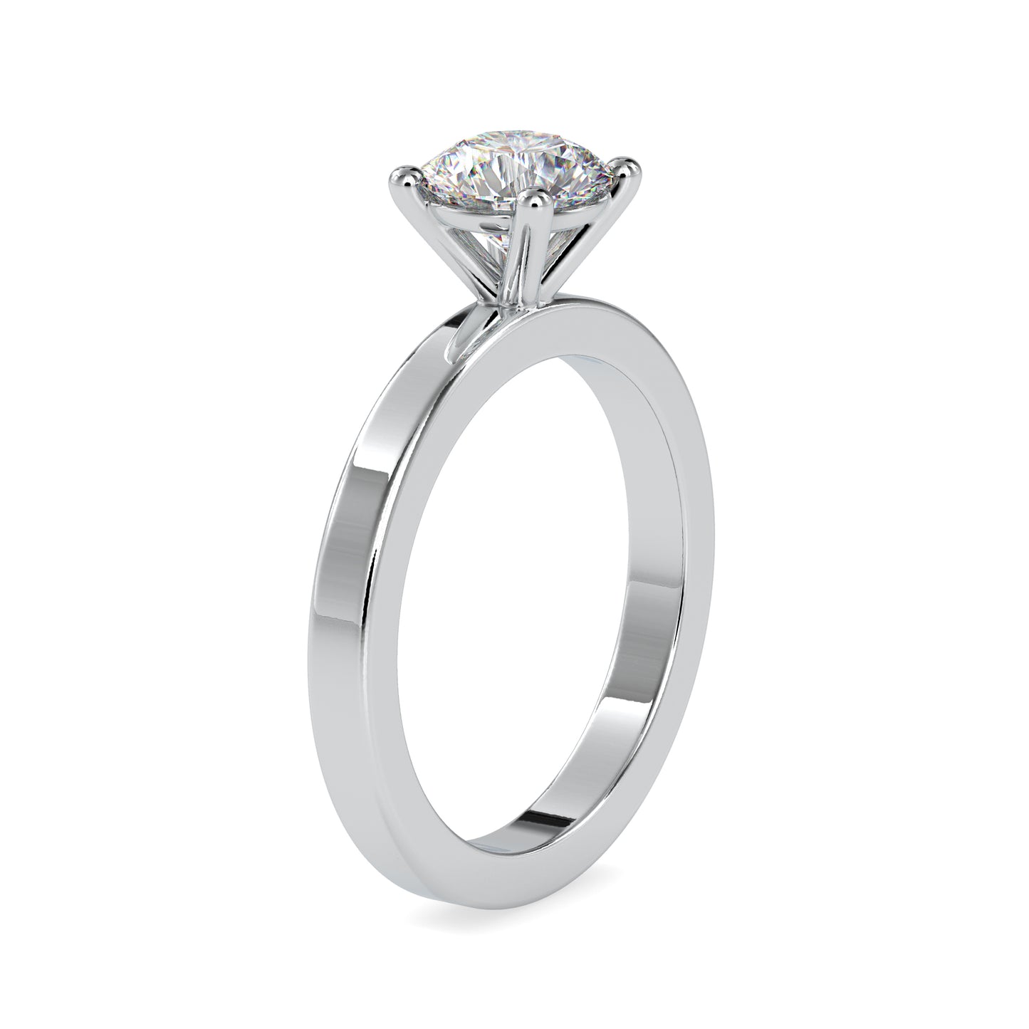 The Lumes Solitaire Ring-Vaira Moissanite Diamond
