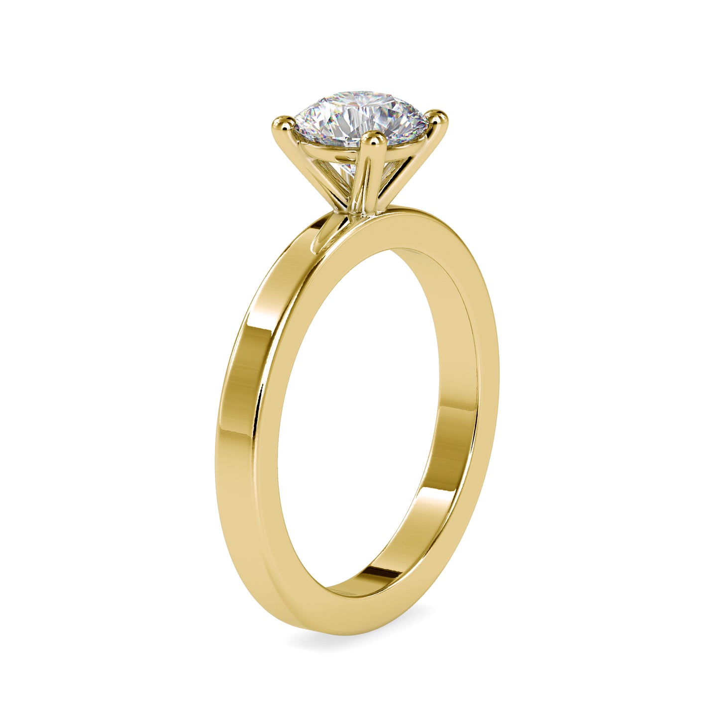 The Lumes Solitaire Ring-Vaira Moissanite Diamond