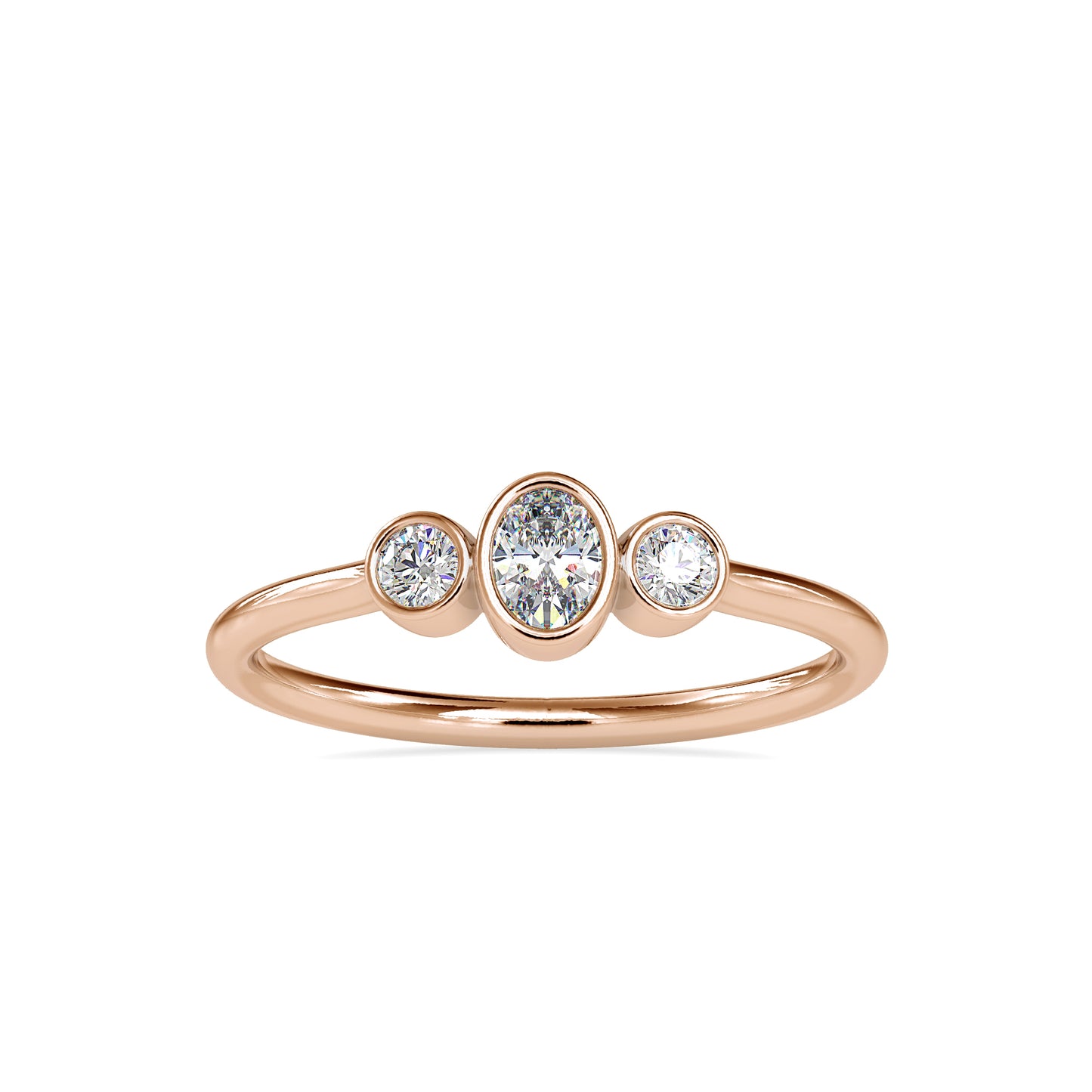 The Blake Ring Moissanite diamond Stackable Ring - 0.26 Ct