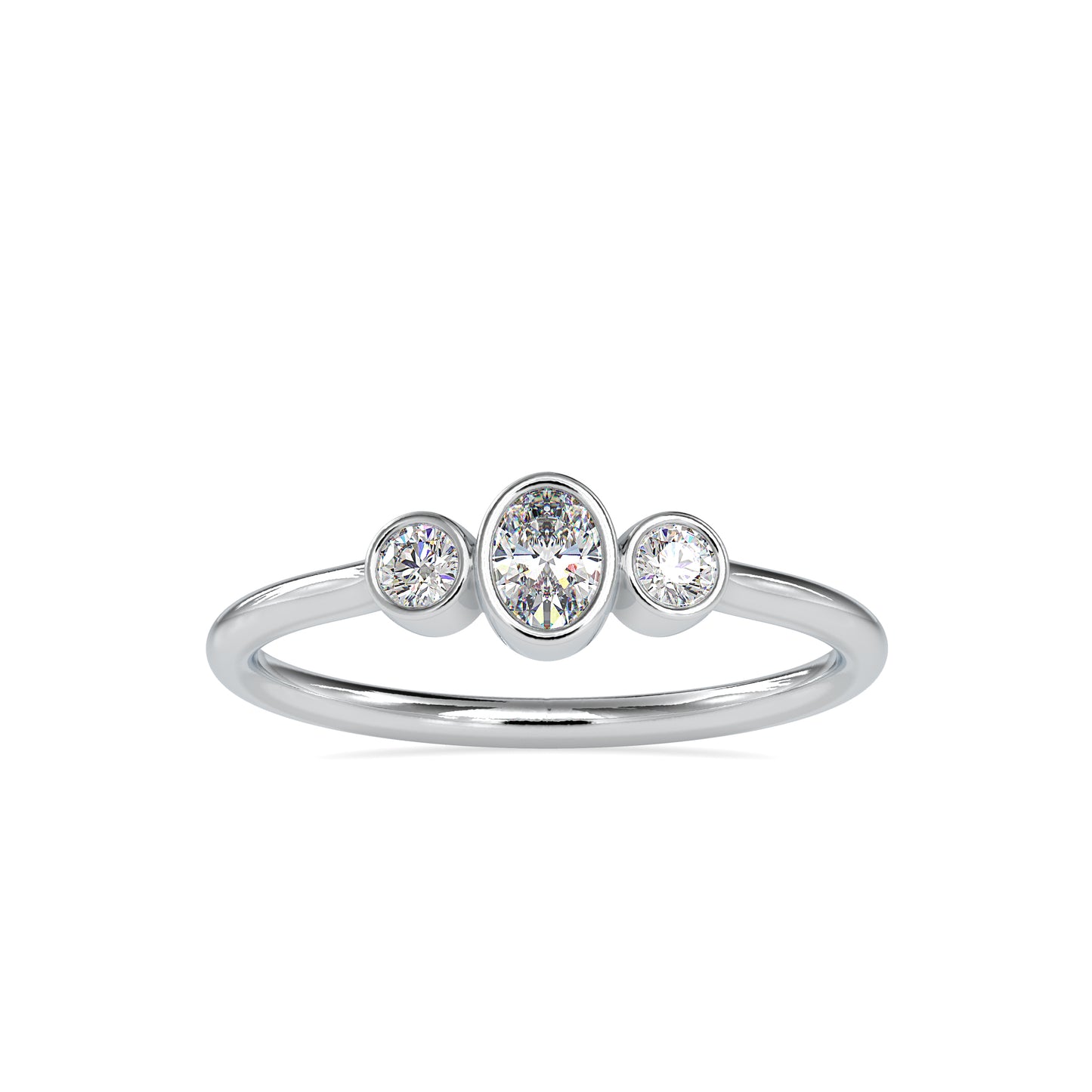 The Blake Ring Moissanite diamond Stackable Ring - 0.26 Ct