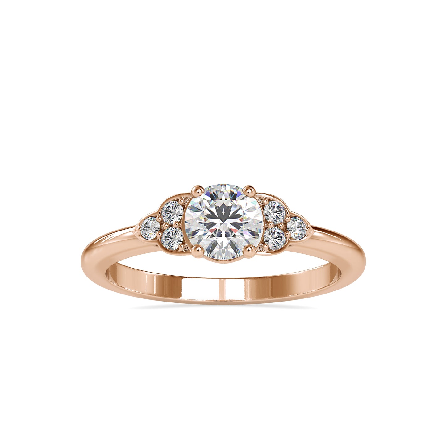 Moissanite diamond Stackable Ring - 0.61 Ct