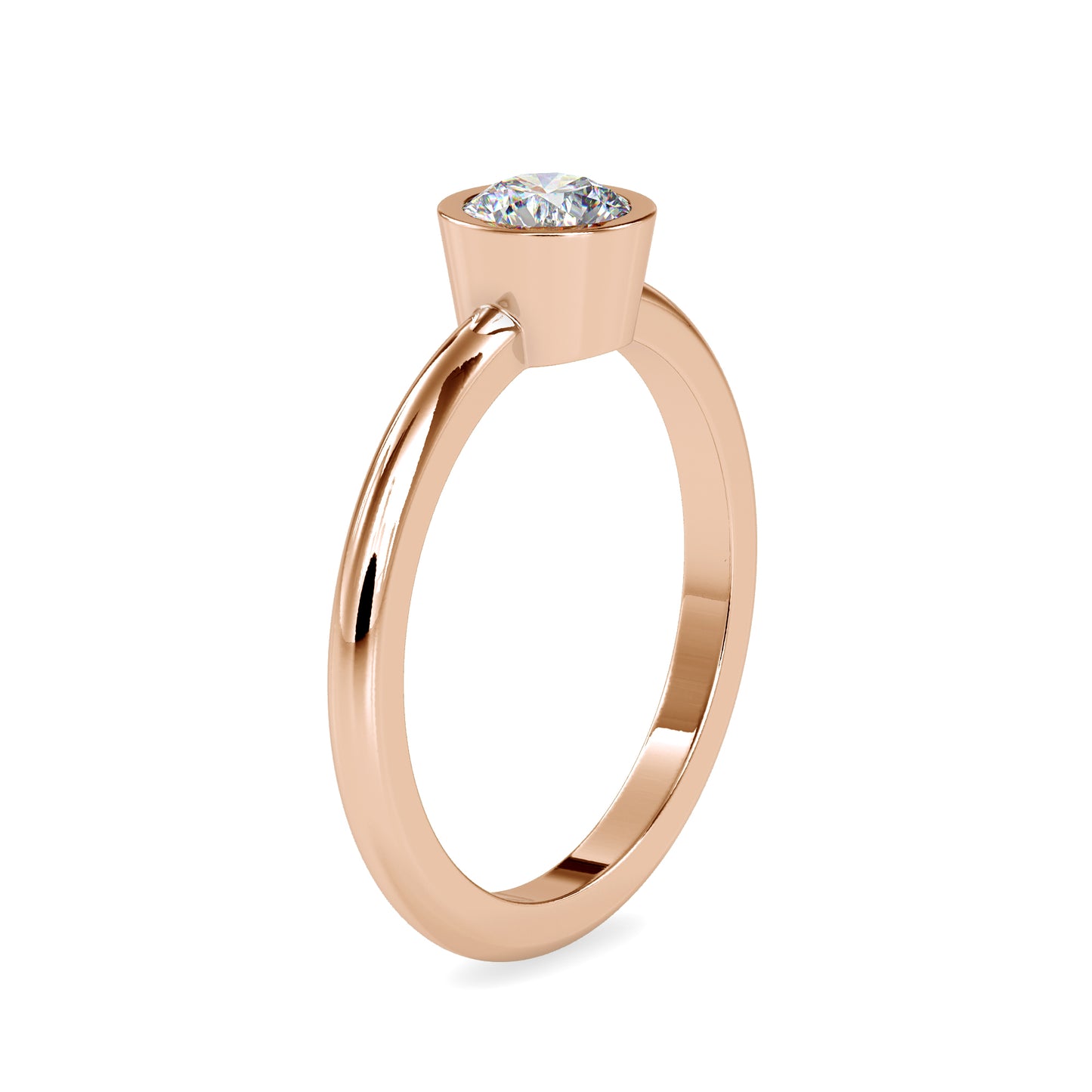 The Gretta Ring Moissanite diamond