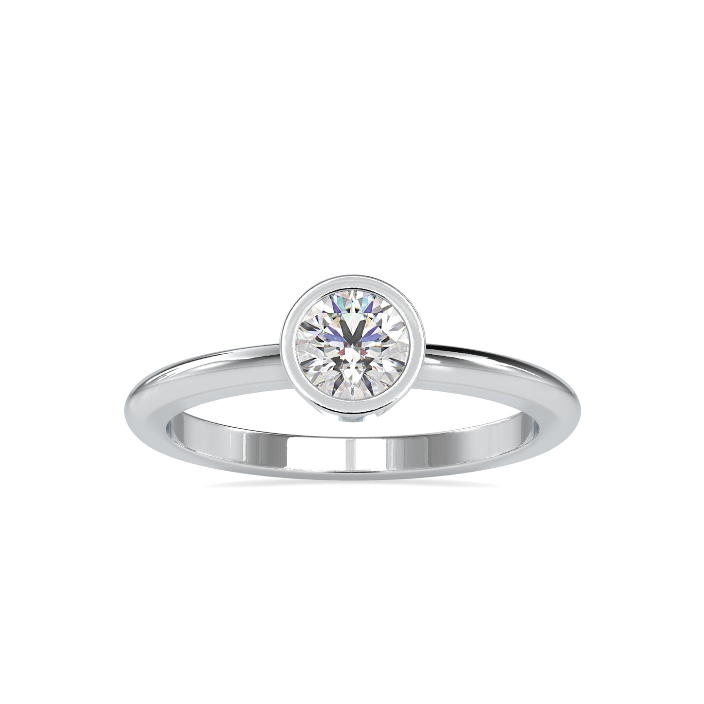 The Gretta Ring Moissanite diamond