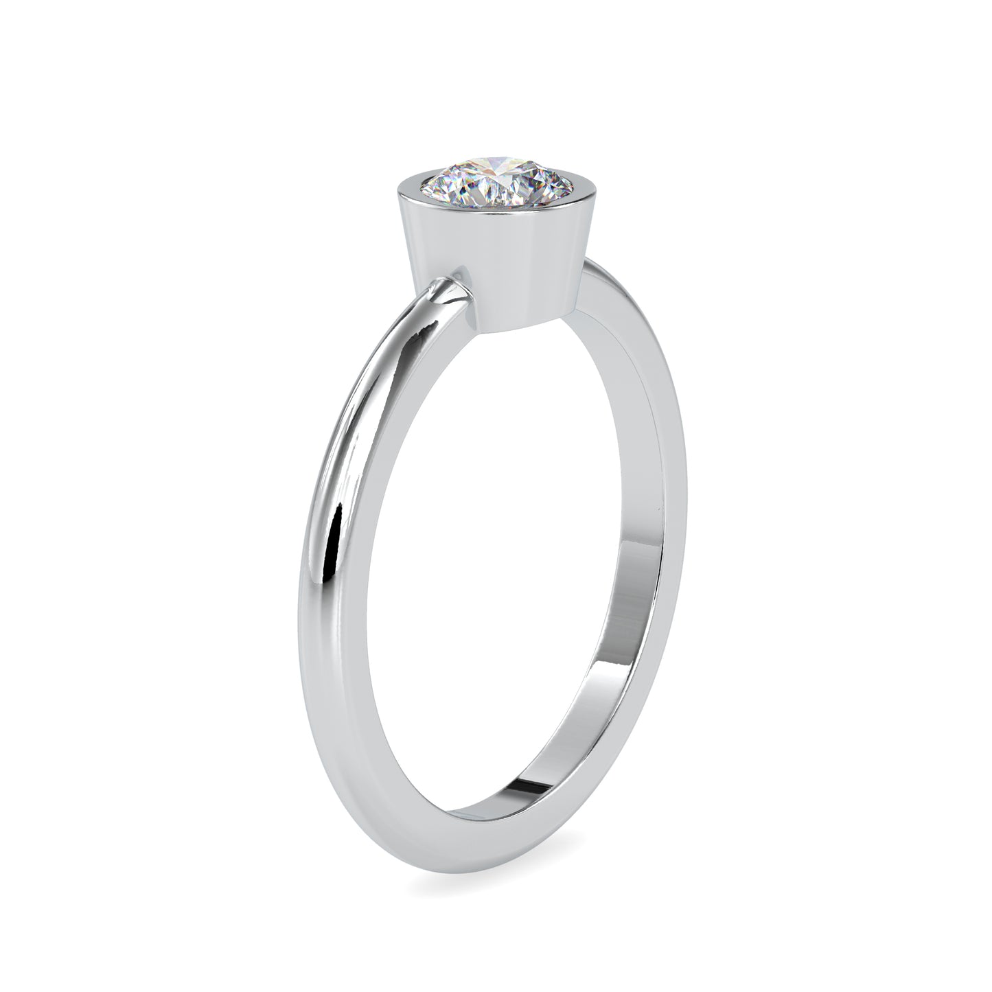 The Gretta Ring Moissanite diamond