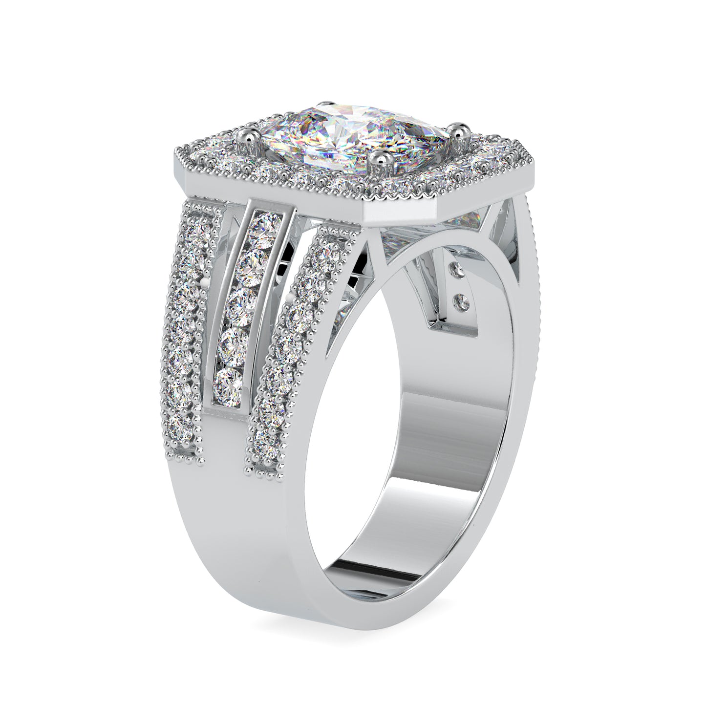 The Winston Ring Moissanite diamond