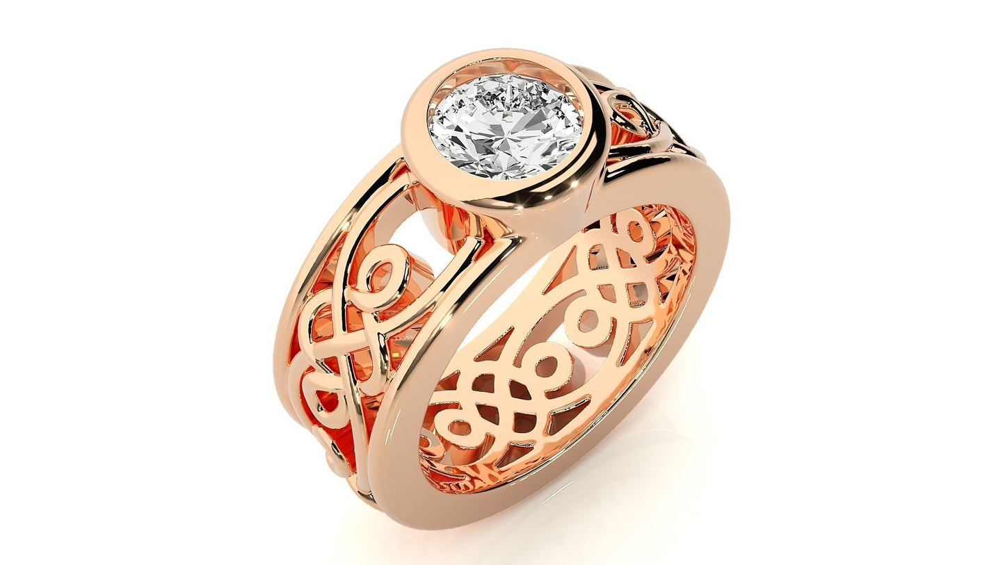 Moissanite Men Ring - 1.5 Ct - 112021MR15