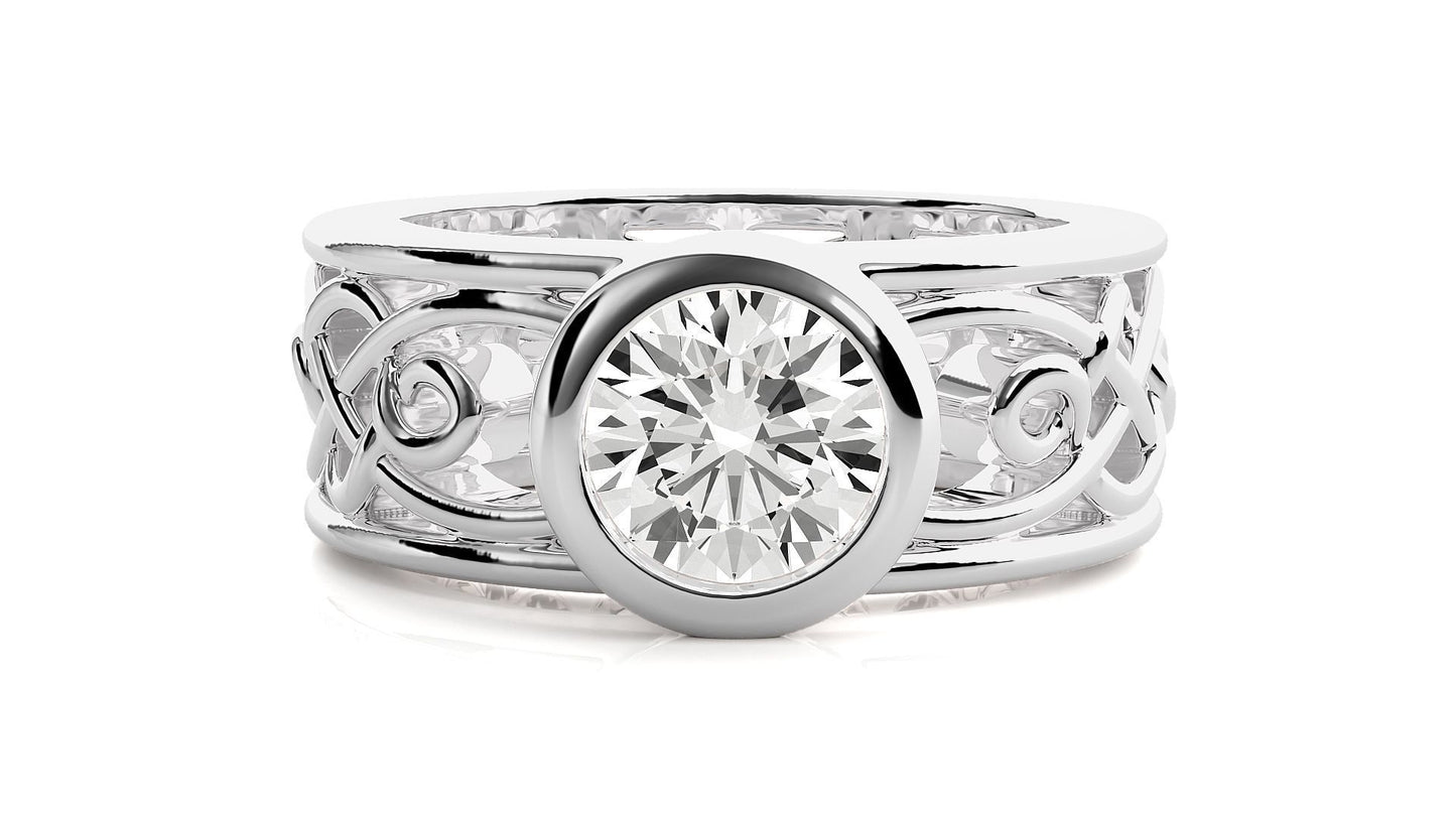 Moissanite Men Ring - 1.5 Ct - 112021MR15