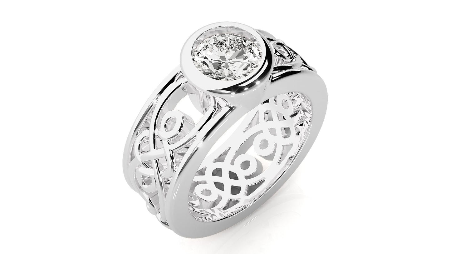 Moissanite Men Ring - 1.5 Ct - 112021MR15