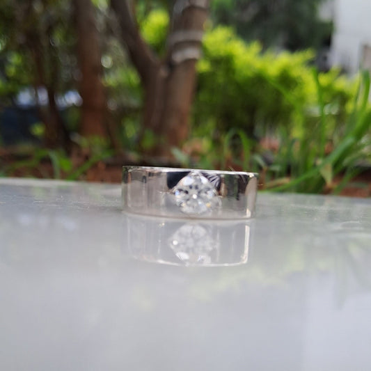 Men Moissanite Diamond Ring