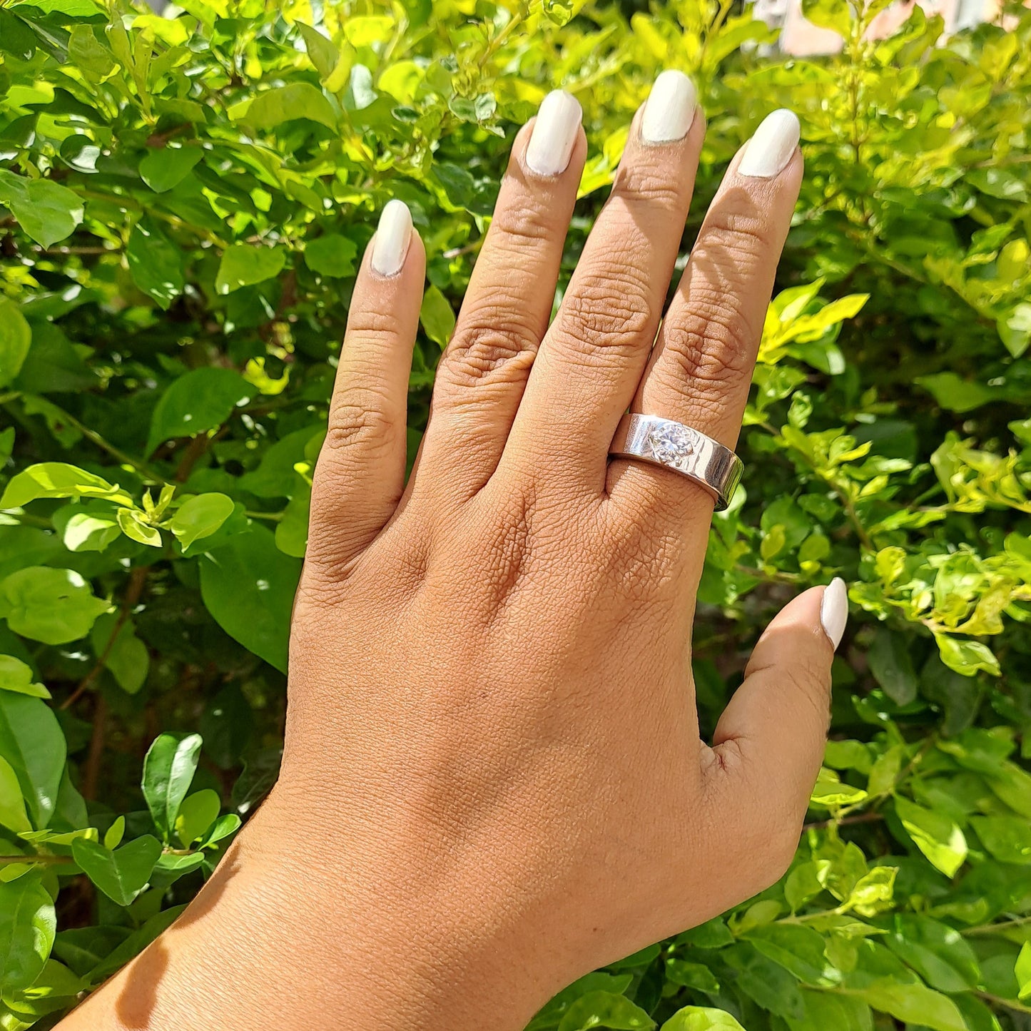 Men Moissanite Diamond Ring