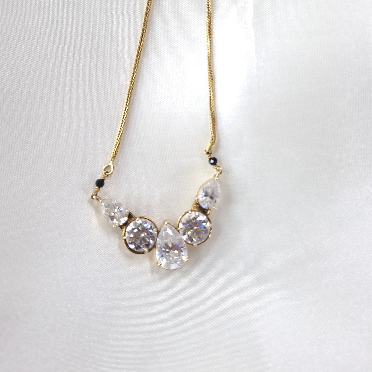 Moissanite diamond mangalsutra Pendant