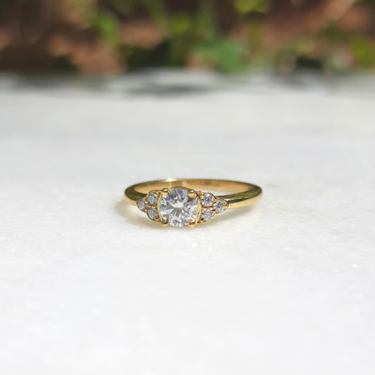 Moissanite diamond Stackable Ring - 0.61 Ct