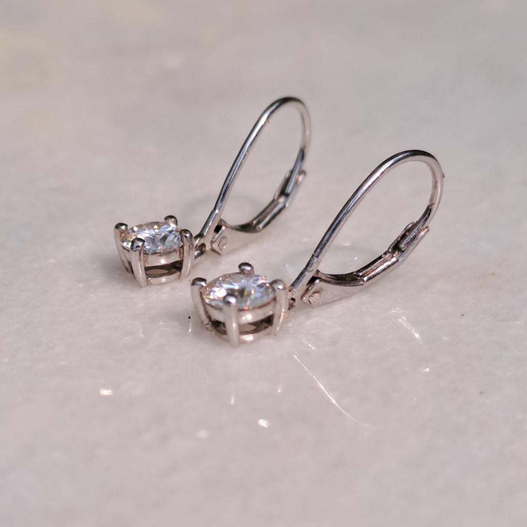 Kids Round Drops Moissanite Earrings