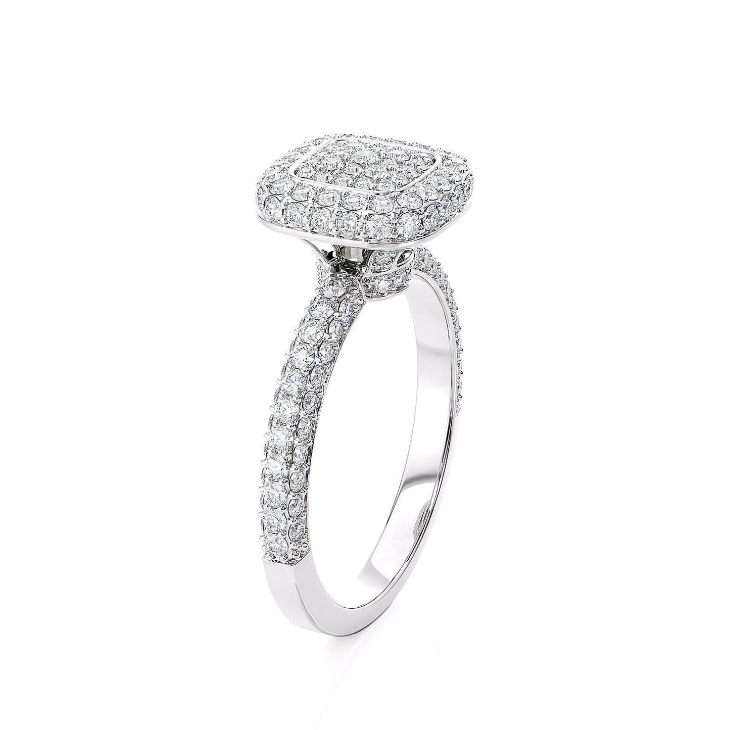 Tresa Sterling Silver and Moissanite Solitaire Ring