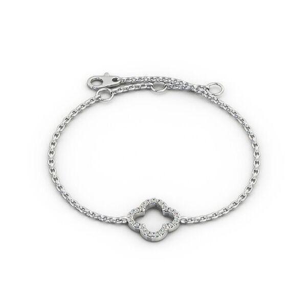 Clover Moissanite diamond Bangle Mangalsutra bracelet
