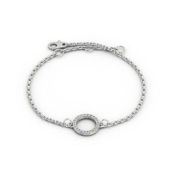 Eternity Circle Moissanite diamond Mangalsutra Bangle bracelet