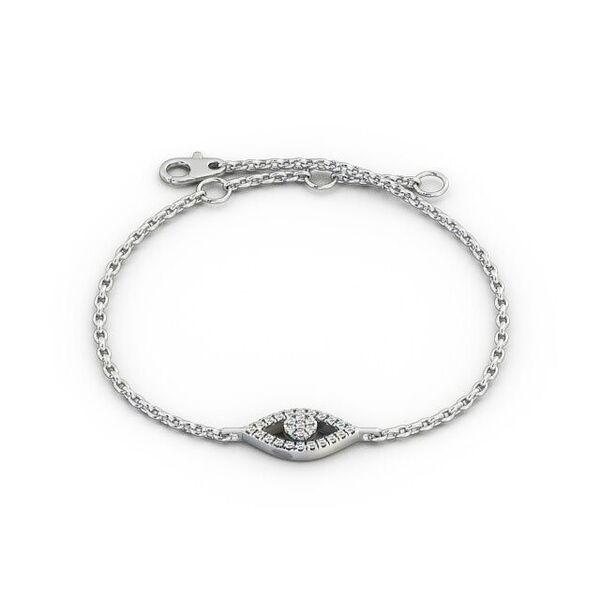 Evil eye Moissanite diamond Plain chain and Mangalsutra