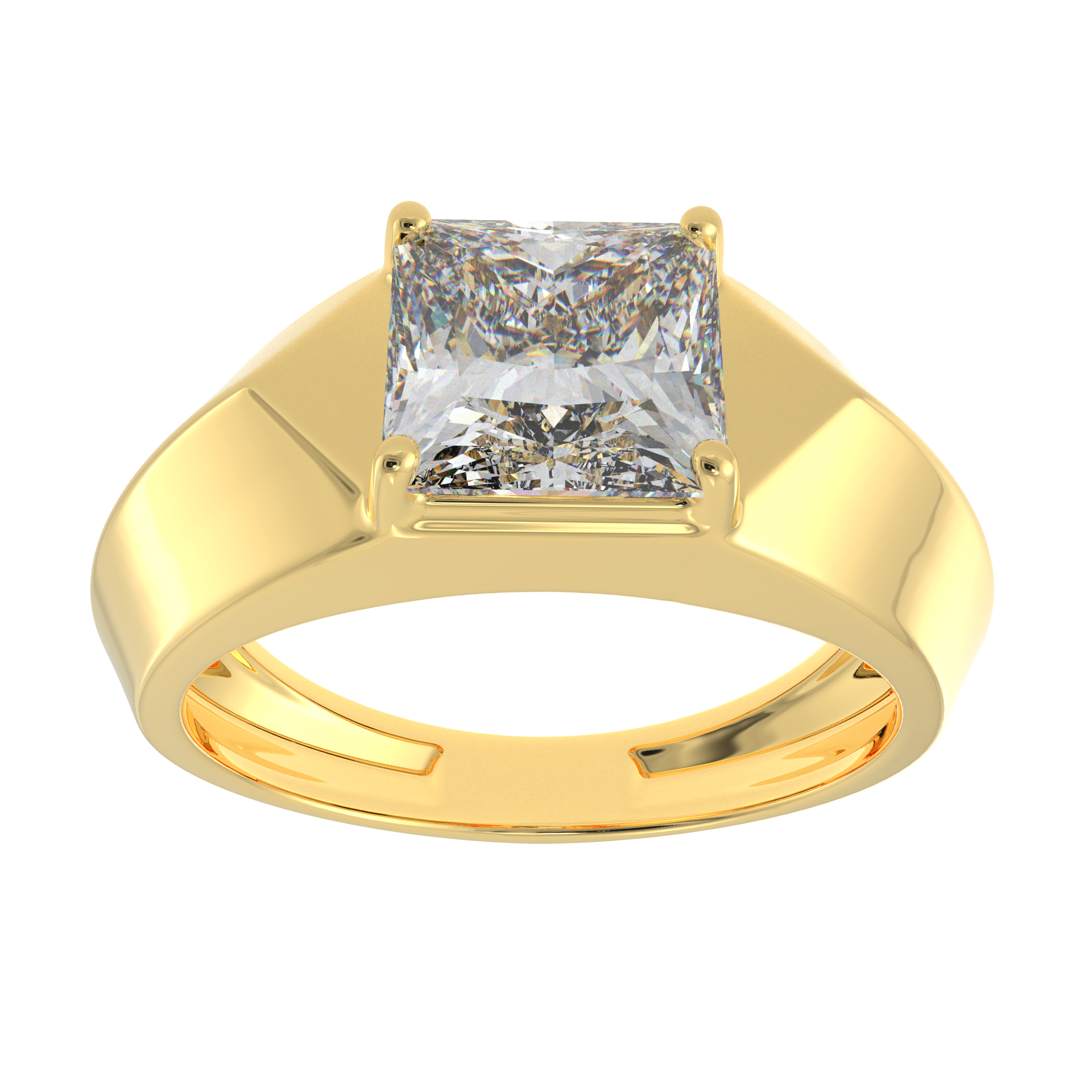 Engagement gold ring for men clearance
