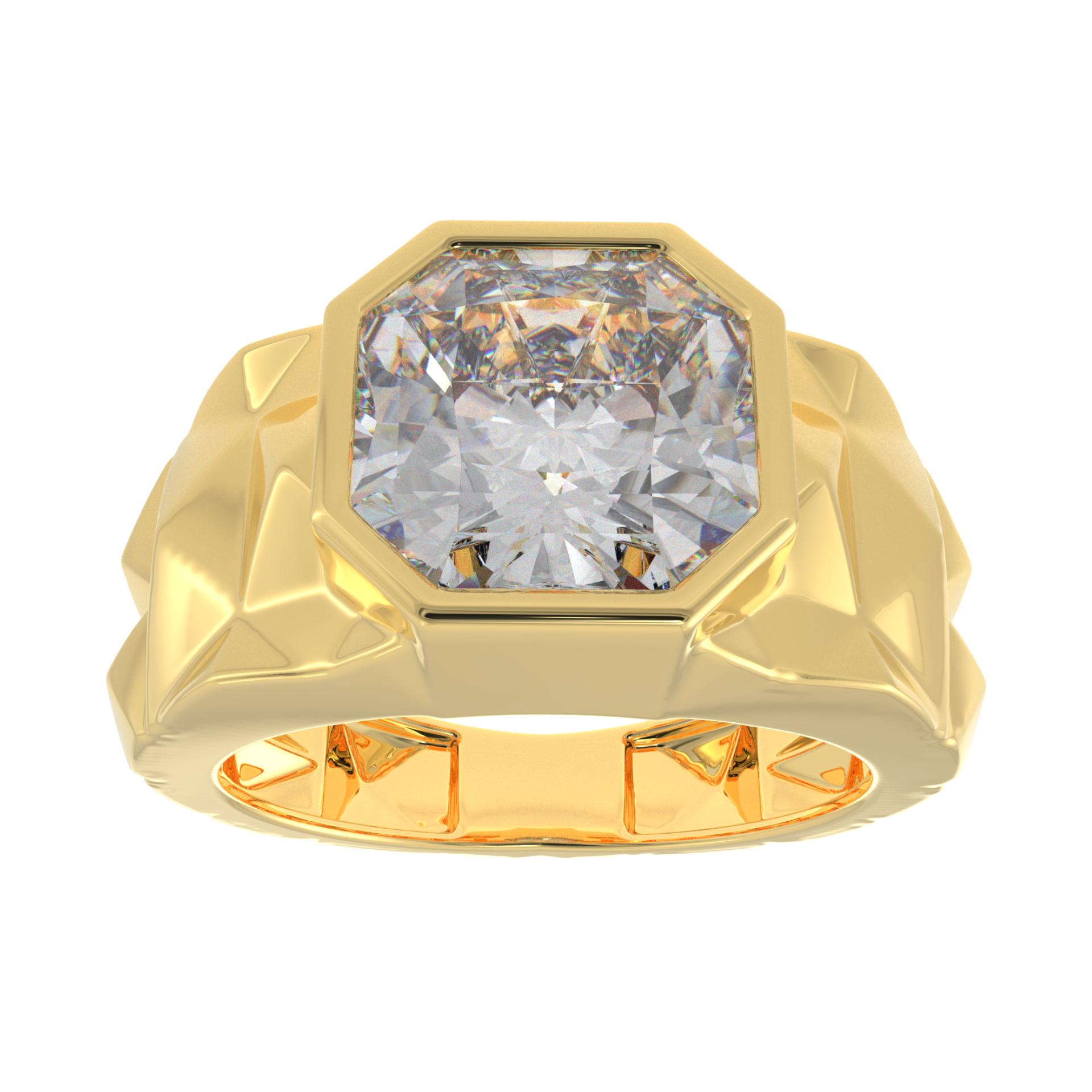 Charles and 2025 colvard mens ring