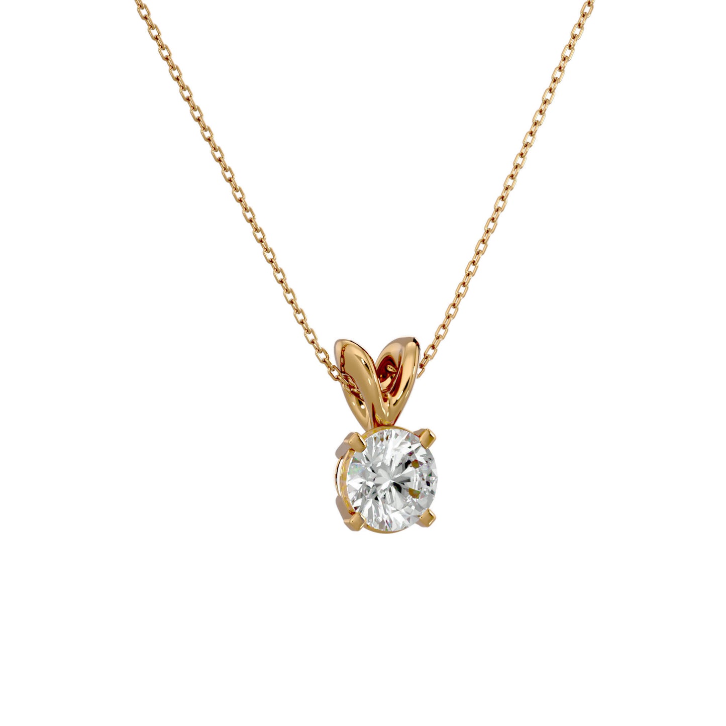Solitaire Moissanite Pendant