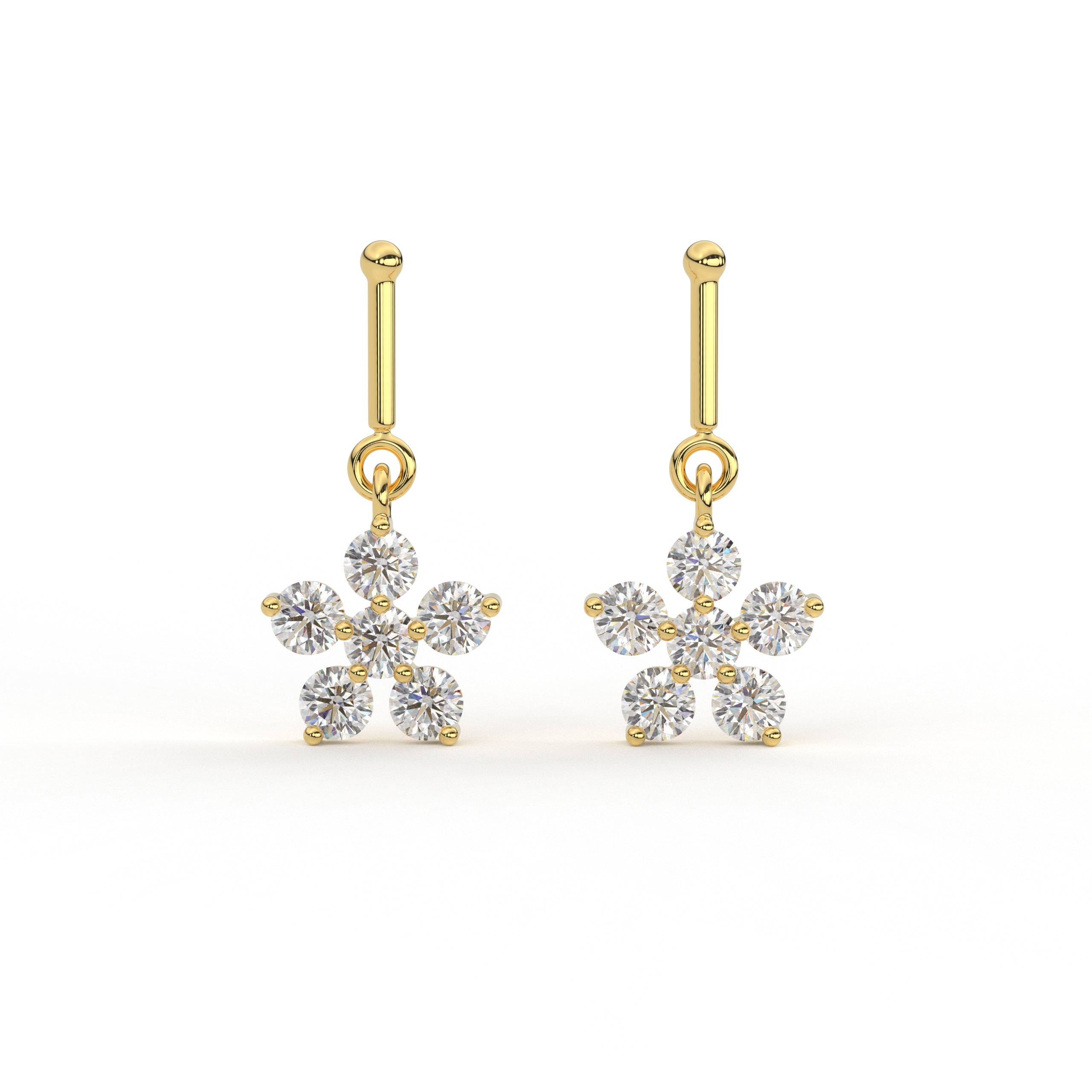 Simple Bugadis Vai Ra’s Modern Bugadis– 18KT Gold, Natural & Lab Diamonds, Moissanite