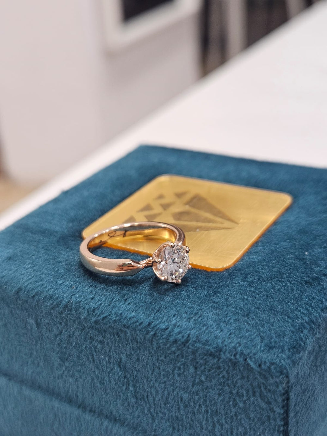 A Love Story Cast in Gold: The Making of a Custom Lab Diamond Engagement Ring