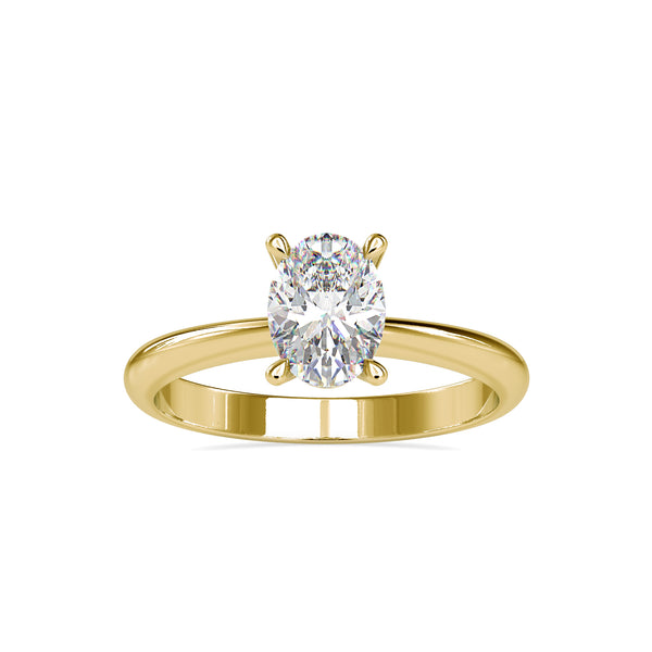 Sarita Oval Lab Diamond Solitaire Ring — Vai Ra