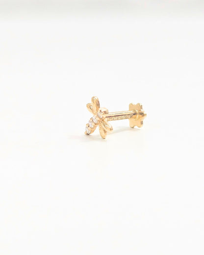 Dragonfly Piercing Earrings and nose pin